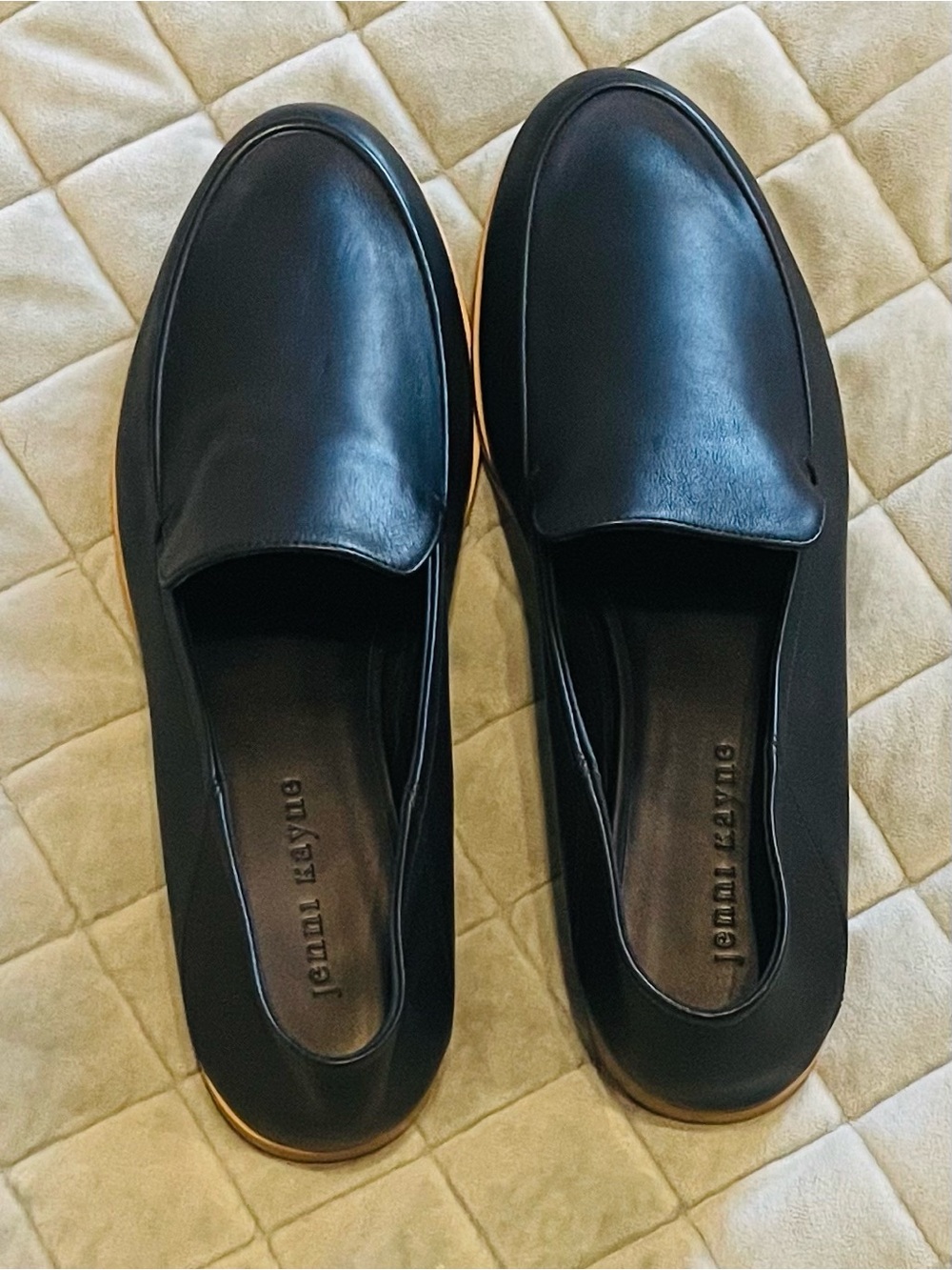 Jenni Kayne Black Leather Loafers NWOT.